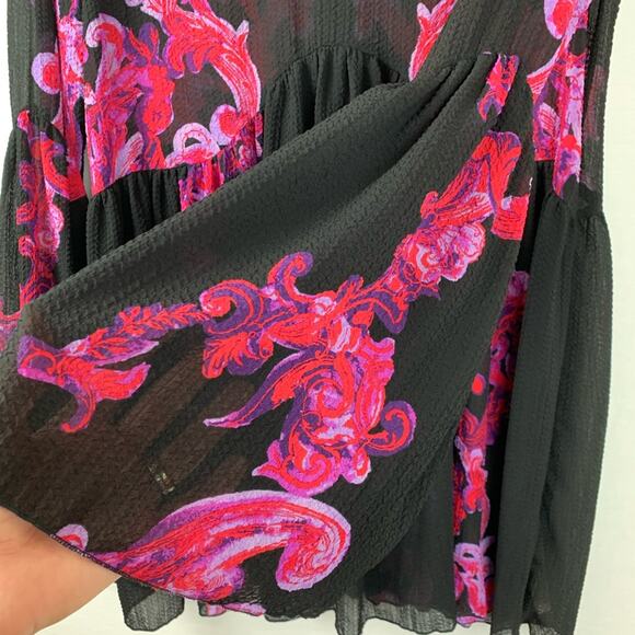 Free People Printed Symphony Slip Mini Dress XS - Picture 7 of 10